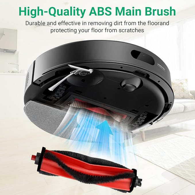 Bpbdzz 32-Piece Accessories Kit for Roborock Q7 M5+/ Q7 M5/ Q7 L5 / Q7 L5+ Robot Vacuum Cleaner,2 Main Brushes,4 Filters,6 Mop Pads & Dust Bags & Side Brushes,1 Cleaning Brush & Screwdriver