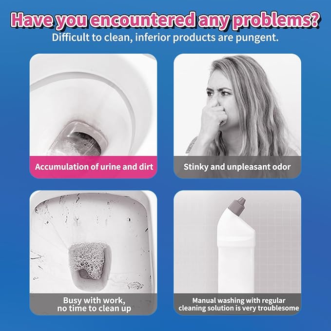 Automatic Toilet Bowl Cleaner Tablets, 30-Pack Long-Lasting Toilet Tank Cleaner for Bathroom, Blue Water Freshener, Prevents Stains & Odor, Safe for All Toilets (30, Blue and Pink)