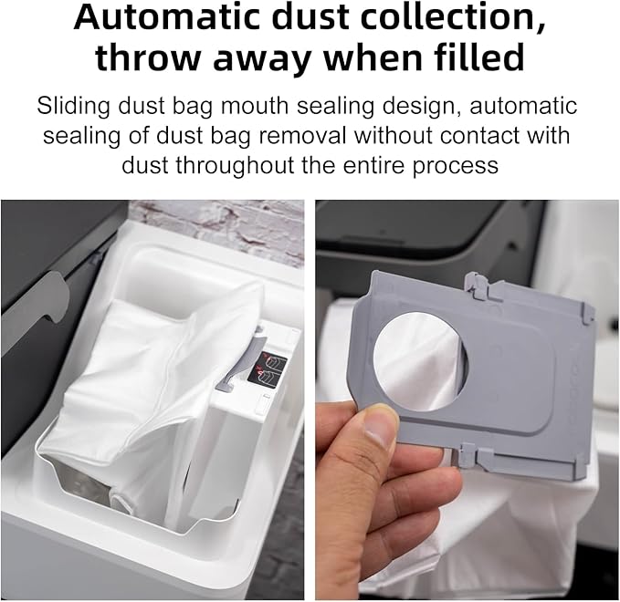 8 Pack Vacuum Dust Bags Replacement Compatible with Roborock S8+, S8 Pro Ultra, Q7 Max+/Max, Q5 Max+, Q8 Max+, S7 Pro Ultra, Q5, Q5+, Q5 Pro+, Q7, Q7+, S7 Max Ultra Vacuum Accessories