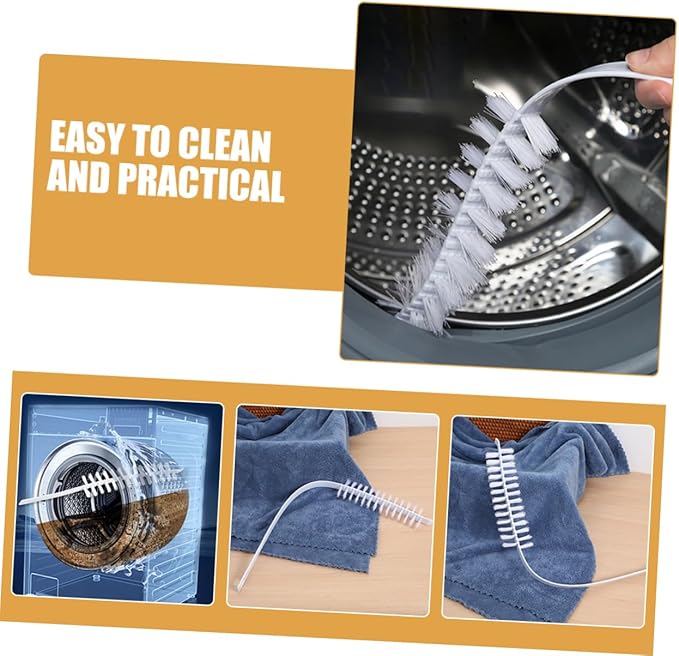 SOESFOUFU 3pcs Washing Machine Cleaning Brush Long Handle Inner Tub Brush for Drum Washer Washer Machine Cleaner