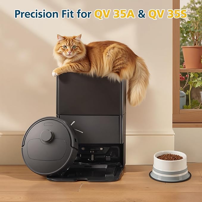 26 Pack Replacement Accessories for Roborock QV 35A / QV 35S Robot Vacuum, 2*Main Brush, 6*Side Brush, 4*Filters, 6*Mop Pads, 6*Dust Bag, 2*Tools