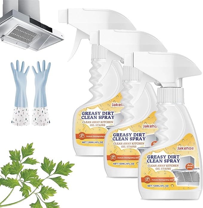 Multifunctional Powerful Kitchen Foam Cleaner, 2025 New All Purpose Oil Stain Cleaning Spray, Powerful Degreasing, Gentle Formula, Perfect Forovens, Grills And Microwaves (3)