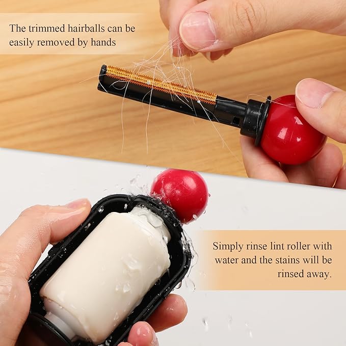 Enjoy Lint Roller, Enjoy Sticky Lint Roller, 2 In1 Washable Lint Remover, Portable Reusable Mini Lint Roller Pet Hair Remover, Sticky Lint Roller Ball for Clothes, Furniture, Dog & Cat Hair (2pcs)