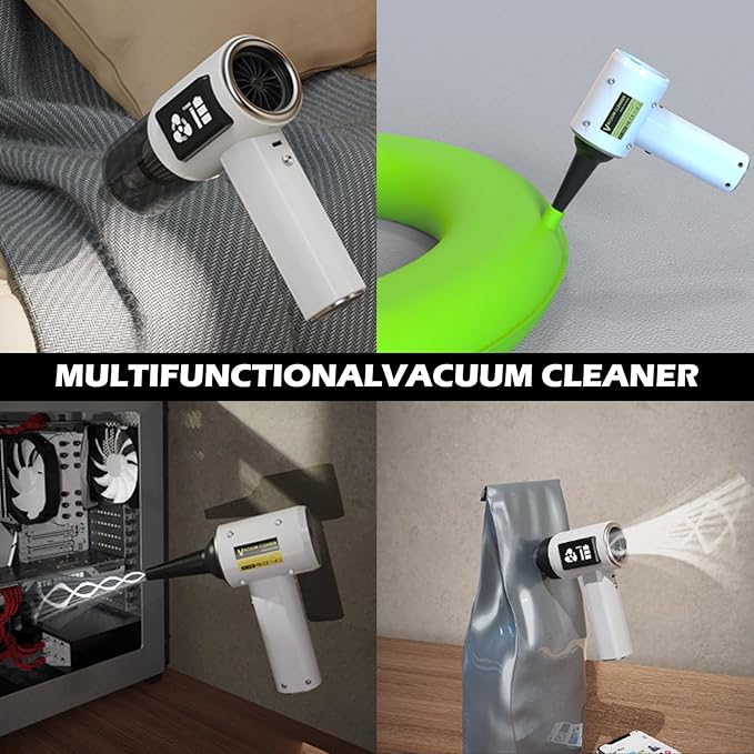 Bonbiyou Handheld Cordless Vacuum Cleaner, 15000Pa Powerful Suction Portable Car Vacuum, Lightweight Rechargeable Mini Vacuum for Car, Pet Hair & Home
