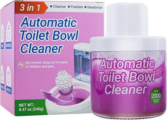 X-Txxlplus Toilet Bowl Cleaners, Toilet Cleaner, Automatic Long Lasting Continuous Toilet Bowl Cleaner, Prevent Stain Build Up Deep Clean, Each Pack for About 3 Months' Supply, Pink