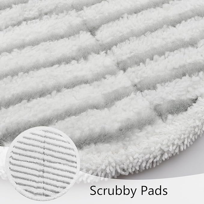 BeiLan Spin Wave Mop Pads Fit for Bissell Spin Wave 20399 23157 23159 2039A 2124A 20393 2039T 2039W 20391 20395 2307 2315A Soft Scrubby Pads for Hardwood Floor Cleaning Replacement Pads(12Pack)