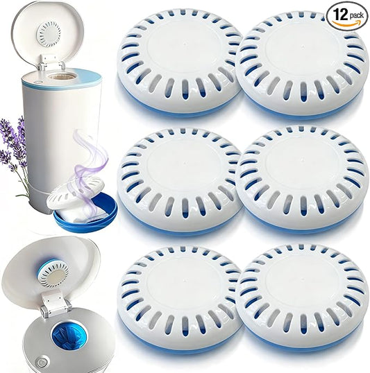 6 Sets of Baking Soda Cartridge for Munchkin Step and Pail Diaper Pails, With Lavender Scented Baking Soda, Diaper Pail Deodorizers Odor Absorber Compatible with Diaper Pails