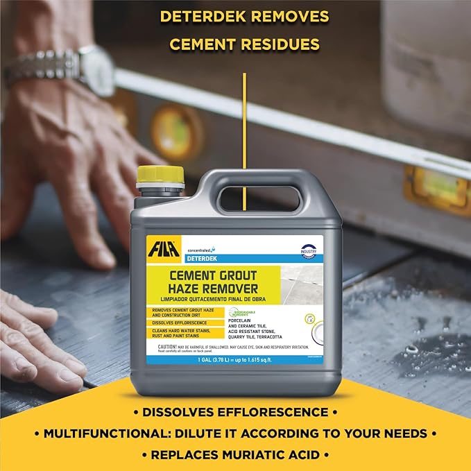 FILA Surface Care Solutions, DETERDEK PRO Cementitious Grout Haze Remover, 1 GAL