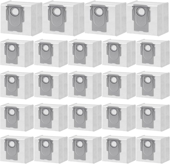 24 Packs Q10 Q7 Q5 Bag Replacement for Roborock Q10 S5+, Q7 M5+, Q5 Max+, 3.6L Vaccum Bag for Q10 X5+, Q5, Q5+, Q5 Pro+, Q8 Max+, Q7, Q7+, Q7 Max+, S8+, S8 Pro Ultra, S7 Pro Ultra, S7 MaxV Ultra