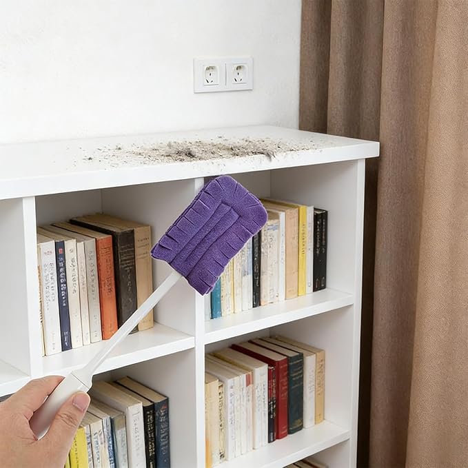 360° Electrostatic Duster Refills — The Sustainable Choice for a Dust-Free Home, Duster Refills Reusable with Duster Handles, Washable Duster Refills for Cleaning, Office, Ceiling Fan (10)