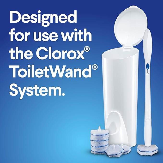 CLOROX ToiletWand Toilet Cleaner Refills, Toilet brush, Original, 20 Count (Pack of 4)