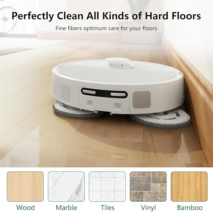 16 PCS Replacement Accessories Parts for iRobot Roomba Plus 405/505/ 507 Combo Robot Vacuum Cleaner, Vacuum Parts with 1 Main Brush, 3 HEPA Filter, 4 Side Brushes, 4 Dust Bag, 4 Mop Cloths