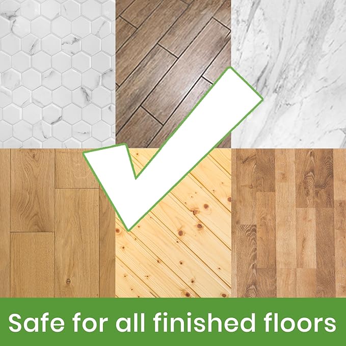 Mops for Floor Cleaning with 2 Different Washable Mop Refill Pads Hardwood Floor Mop with 55” Long Handle Multifunction Dust Mops for Kitchen Tile