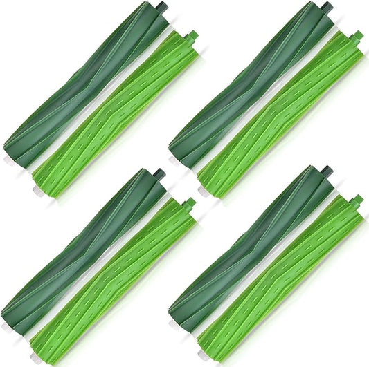 APZOVO 4 Set Replacement Brushes Compatible for iRobot Roomba E & I & J Series, Replacement Parts for Roomba i1 i1+ i2 i2+ i3 i3+ i4 i4+ i6 i6+i7 i7+ i8 i8+ j6 j6+ j7 j7+ E5 E6 E7, Combo i5 i5+ j5 j5+