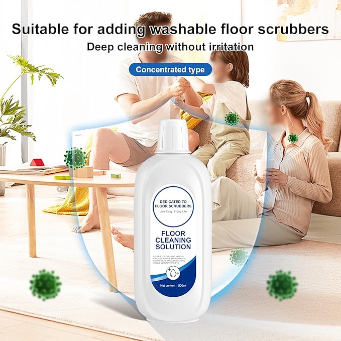 Nukisa Floor Cleaning Solution Compatible With Tineco, Deep Cleans for Multiple Hard Floors, Suitable With All Robot Vacuums with Mopping and Cordless Wet/Dry Vacuum Mop Cleaner (Original 2 Bottle)