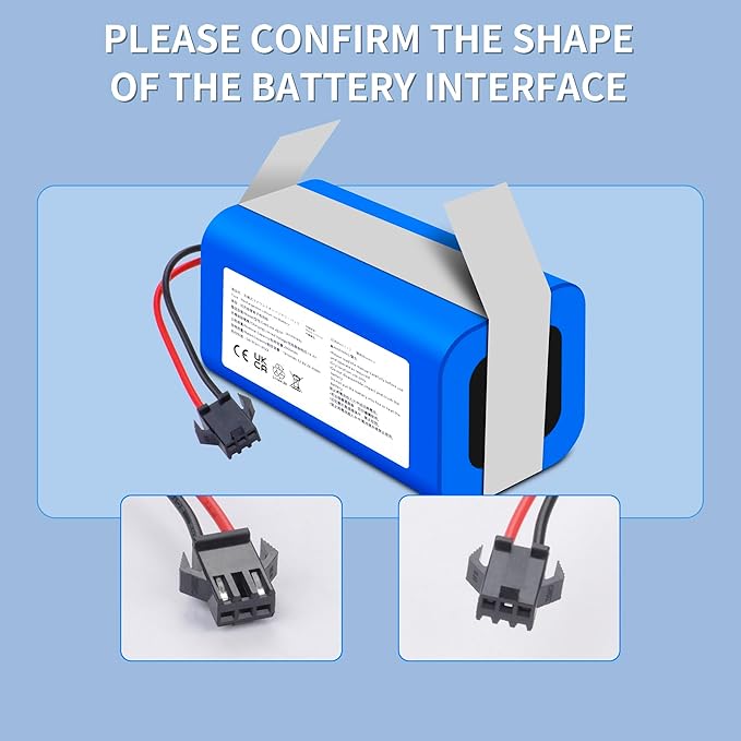 TZRONG M210 Battery Replacement for Lefant, Compatible with Lefant M210 M210B M210P M213 M213S Robot Vacuum Cleaner 2000mAh12.8V Li-ion Battery