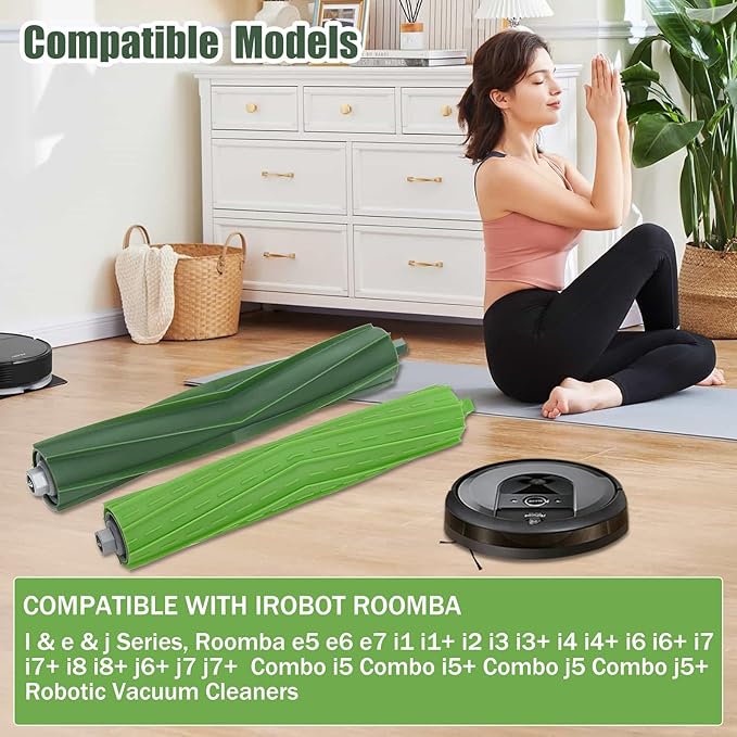 3 Sets Replacement Roller Brushes for irobot Roomba E & I & J Series Vacuum Cleaners e5 e6 e7 i1 i1+ i2 i3 i3+ i4 i4+ i6 i6+ i7 i7+ i8 i8+ j6+ Combo i5 i5+ j5 j5+ j7 j7+