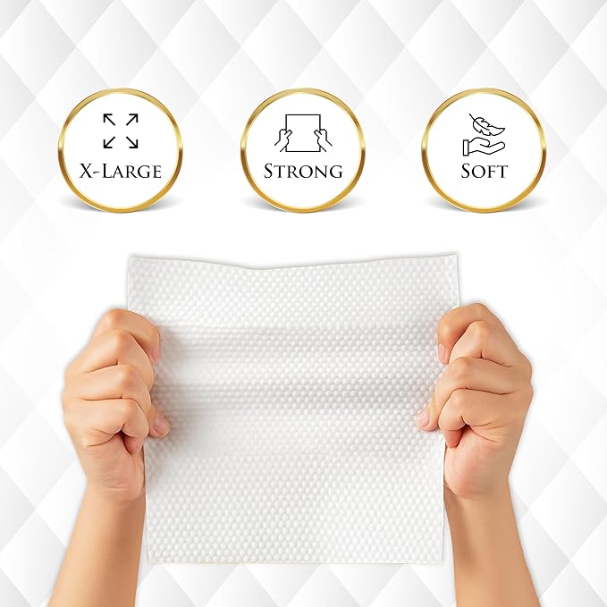 Wudu Towel After Ablution – 60 Count (Pack of 1) – Biodegradable Cloth-Based Dry Towels – Islamic Prayer Accessory for Home, Mosques, Travel – Pairs with Prayer Beads, Mats & Qibla Compass
