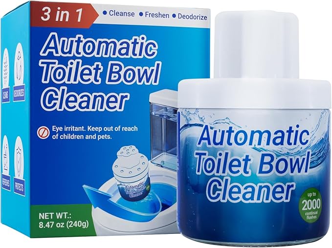 X-Txxlplus Toilet Bowl Cleaners, Toilet Cleaner, Automatic Long Lasting Continuous Toilet Bowl Cleaner, Prevent Stain Build Up Deep Clean, Each Pack for About 3 Months' Supply, Blue