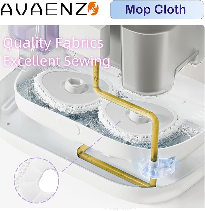 Avaenzo Replacement Mop Pads Compatible with Narwal Freo Pro X Ultra Narwal Freo Z Ultra Z10 T10 J3 J4 J5 R10 Microfiber Resuable Mop Cloth Robot Vacuum Cleaner Accessories