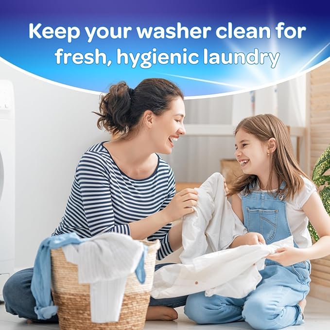 Infiniti Clean Washing Machine Cleaner Tablets 24 Pack - 16.9oz Washing Machine Cleaner Top Load, Septic Safe Washer Machine Cleaner Tablets, HE Washer Cleaner - 1 Year Supply