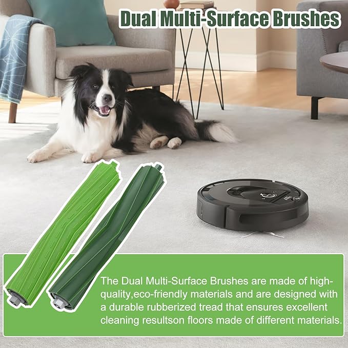 Detetap Replacement Parts Roller Brushes for iRobot Roomba i&e&j Series E5 E6 i1 i1+ i7 i7+ i7 I7 Plus i6 i6+ i3 i3+ i4 i4+ i8 i8 j7 j7+ Vacuum Cleaner Accessories