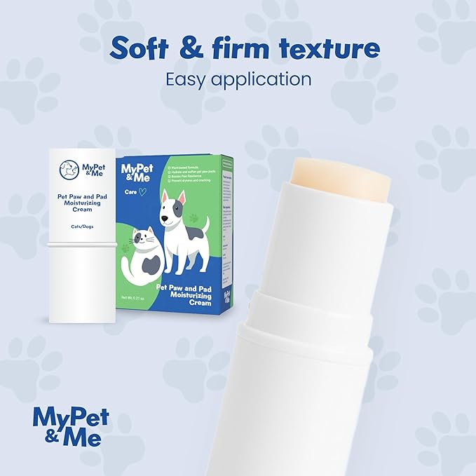 MyPet&Me - Paw and Nose Balm for Dogs & Cats - 6g | Lick-Safe Dog Balm for Paws and Nose | Moisturizing & Soothing Pet Paw Balm for Dry, Cracked Pads | Gentle & Natural Dog Foot Balm