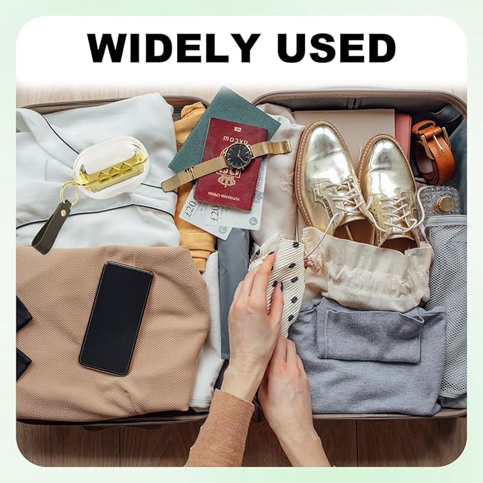 Travel Portable Lint Roller Set,Pet Lint Roller Extra Sticky Comes with 4 Rolls of Replacement Rollers,Double-Sided Lint Remover for Garment Bag Dust Lint (Transparently)