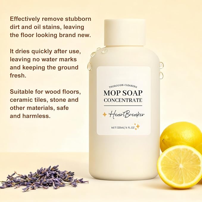 Mop Soap, 2025 New Highly Scented Floor Cleaner, Luxury Long-Lasting Fragrance, Multisurface Deep Cleaning for Tough Stains, Home Floor Care Solution