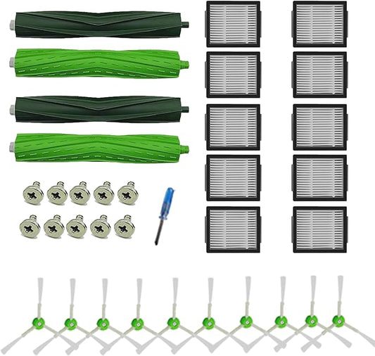 Amyehouse Replacement Parts Main Brushes HEPA Filters & Side Brushes Compatible with iRobot Roomba J7+ Combo, Combo J9+,Combo 10 MAX Vacuum Accessories