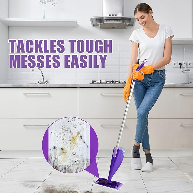 30 Count Disposable Wet Pads Refill for Swiffer Wet Jet Spray Mop,Wet Jet Pads for All Floor Types,Disposable Multi Surface Wet Jet Hardwood Floor Cleaner for swiffer Wet Pads Refill