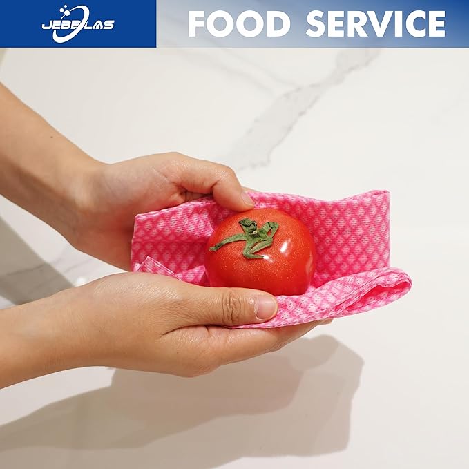 JEBBLAS Foodservice Cleaning Towel Reusable Paper Towels, 100 Count, Kitchen Cloth, All Purpose Cleaning Towels, Foodservice Towel