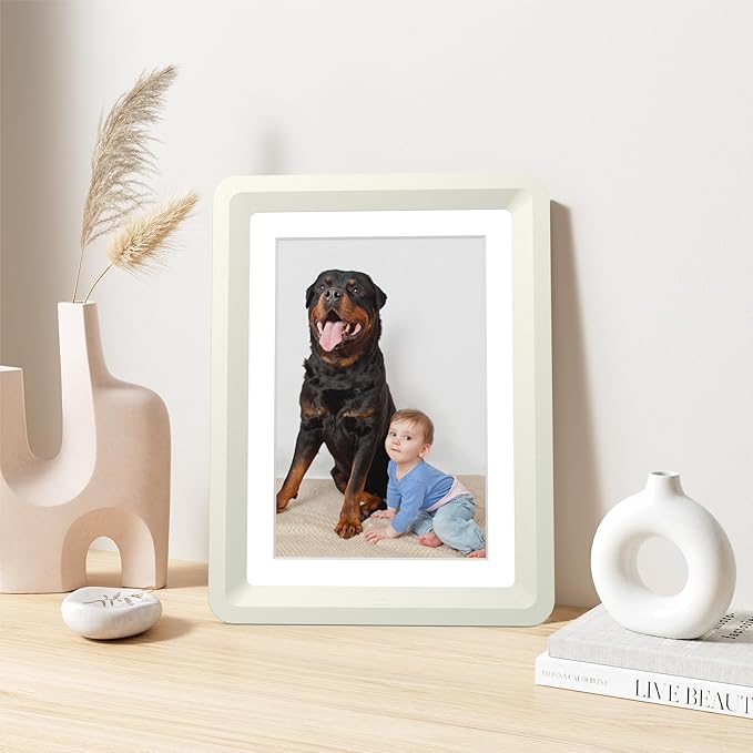 2-Pack 5x7 Picture Frame or 4x6 with Mat – Shatterproof Plastic Photo Frame for Family, Nursery, and Playroom, Wall & Tabletop Picture Frames for Home, Office, Safe & Lightweight Design in Cloud Gray