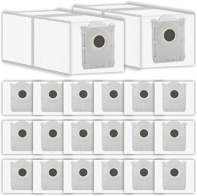 (20 Pack) X9 PRO OMNI Replacement Dust Bags for ECOVACS DEEBOT X9 PRO OMNI/ T80 Omni/ T50 PRO Omni/ T50 MAX PRO Omni/ X8 Pro Omni robot vacuum, Activated Carbon Disposable Bags, Vacuum Bag