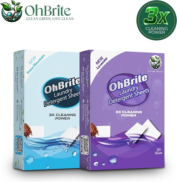 Natural Laundry Detergent Sheets - Snow Mountain