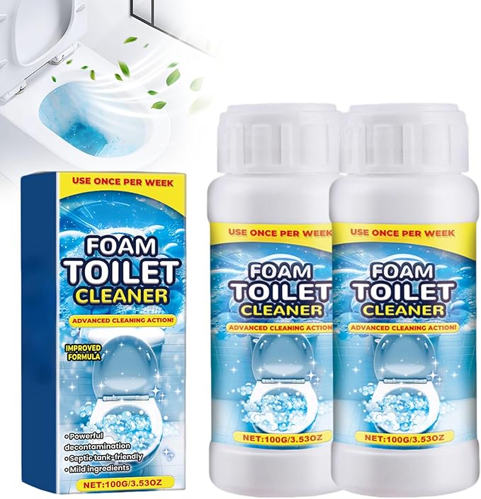Foam Toilet Cleaner, 2025 New Toilet Bowl Cleaner, Advanced Bathroom Cleaner for Home, Powerful Instant Bowl Cleaners for Toilets Squatting Pans (2)