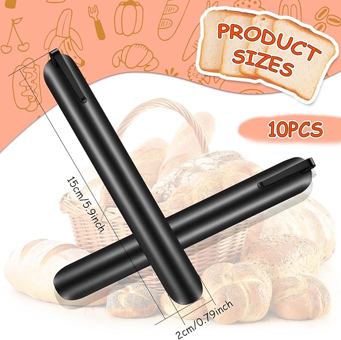 Chumia Crumbers for Servers, Table Crumb Sweepers Bread Cleaner Stainless Steel Table Crumbers for Tablecloth in Restaurants and Homes, Servers, Waiters, Waitresses Tool Accessories(Black,10)