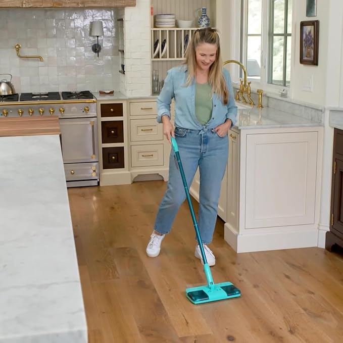 Teko Turbo Powered Cordless Stick Vacuum Cleaner – Multi-Surface Rechargeable Sweeper for Carpet, Hardwood, and Tile, Lightweight Household Wireless Vacuum for Pet Hair & Floor Cleaning, Sage Green