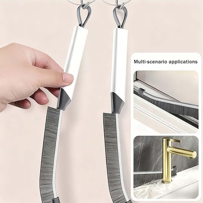 9Pcs Crevice Cleaning Brush Set, Hard Bristle Cleaning Supplies for Kitchen, Bathroom, Corner, Grout, Sink, Cup, Teapot, Bottle, Blender