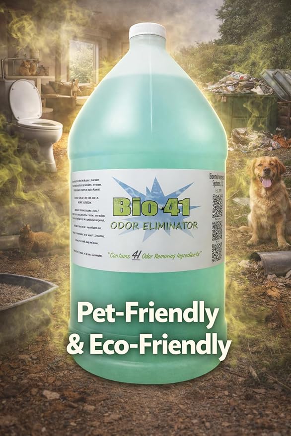 Bio 41 Odor Eliminator - Commercial Strength Odor Eliminator - Neutralizer - Deodorizer - Smell Remover - One Gallon