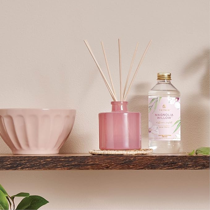 Thymes Petite Reed Diffuser - Magnolia Willow - 4.0 Fl Oz