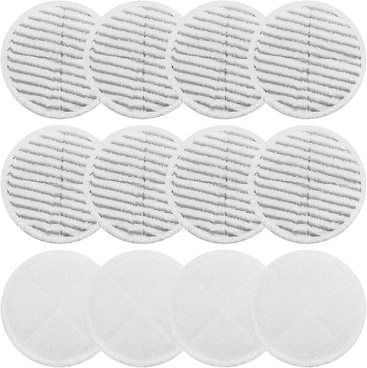 BeiLan Spin Wave Mop Pads Fit for Bissell Spin Wave 20399 23157 23159 2039A 2124A 20393 2039T 2039W 20391 20395 2307 2315A Soft Scrubby Pads for Hardwood Floor Cleaning Replacement Pads(12Pack)