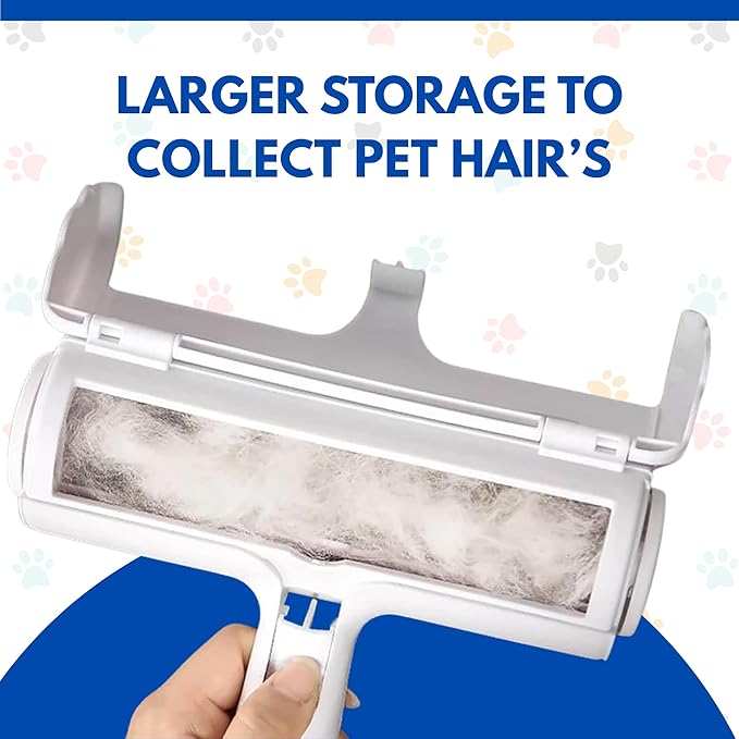LyfNeeds Reusable Pet Hair Remover Roller – Dog & Cat Hair Remover for Furniture, Couch, Carpet, Clothing – Pet Hair Removal Tool for Couch – Lint Roller for Furniture, Car & Bedding