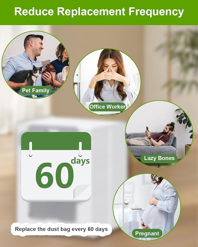 ApexOne 16 Pack Vacuum Bags for iRobot Roomba i, j, s Series, 104 Combo, 105 Combo, 105 Vac, Plus 405 (G185) (G181) Combo, Max 705 Vac, Max 705 Combo, Plus 504 Vac, Plus 505 Combo, Q0520 Robot Vacuum