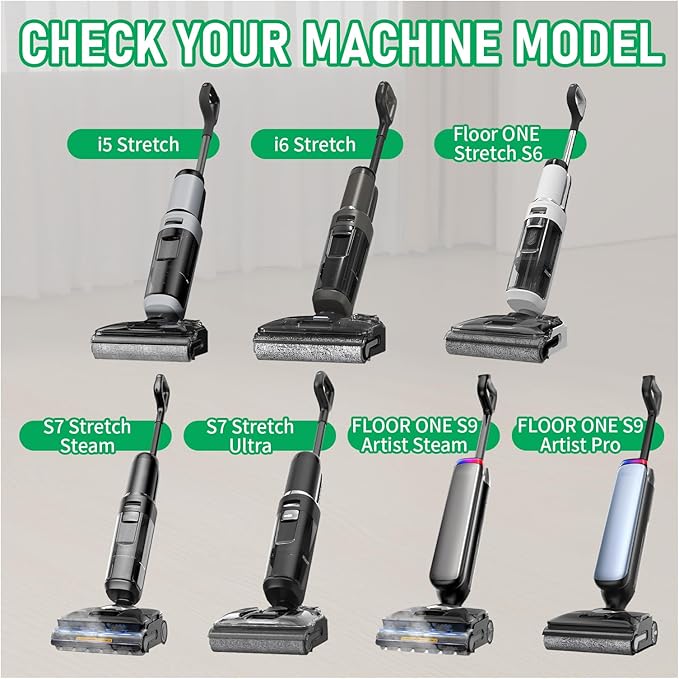 Floor ONE Stretch S6 Roller Brush Replacement and Vacuum Filter Kit Compatible with Tineco Floor ONE Stretch S6 /Swtich S6 /i5 Stretch /i6 Stretch /S7 Stretch /S9 Artist Wet Dry Cordless Vac Cleaners