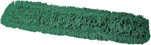 Tidy Tools Commercial Dust Mop Replacement Head – 36 x 5 in. Cotton Nylon Reusable Mop Head – Industrial Dust Mop Refill for Floor Cleaning & Janitorial Supplies, Green