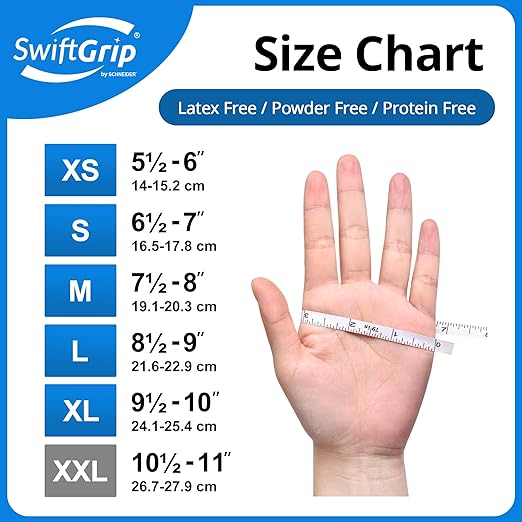 Disposable Nitrile Exam Gloves, Blue, Nitrile Gloves Disposable Latex Free, Medical Gloves, Cleaning Gloves, Food-Safe Rubber Gloves, Powder Free, Non-Sterile, 100-ct Box (Medium)