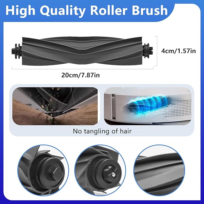 Replacement Part for Dreame L10 Ultra /L10s ultra /L10s pro/ L10s Pro Gen 2/ L10 prime; Xiaomi X10+/ X20+ Vacuum Cleaner,1Rubber Main Brush,6Mop Pads, 5Dust Bag,4Filters-iRobacc 21 PCS