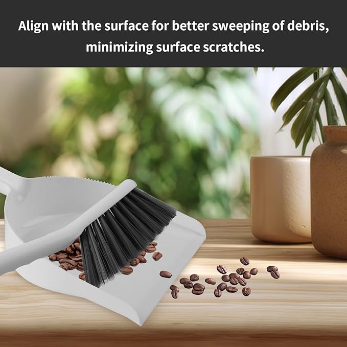 ZHAYAO Small Broom and Dustpan Set, Dustpan and Brush Set, Small Brush and Dustpan Set, Mini Handheld Dustpan and Brushes Combo for Home, Desktop, Kitchen, pet