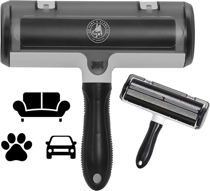 LA Paws and Claws Home and Pet Lint Roller for Dog and Cat Hair Removal for Couches, Rugs, Pet Beds, Carpet - Surface Removal Tool for Fur, Lint, and Debris